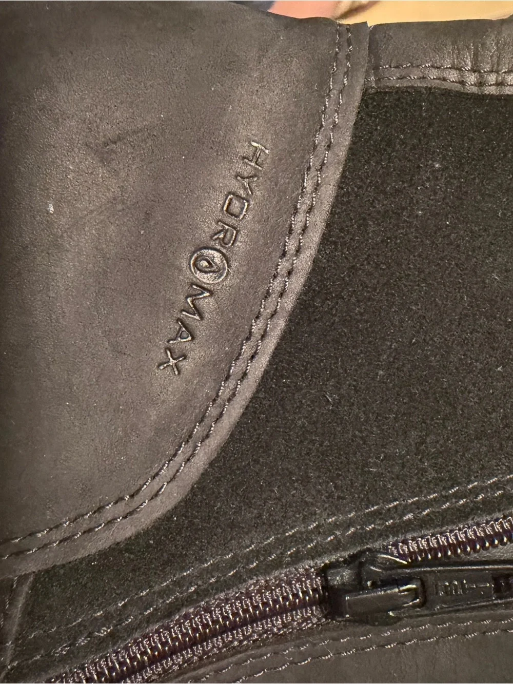 Ecco Black Tall Leather Boots
